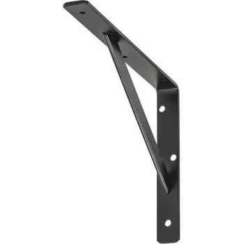 Nábytkové kování Konzole 400 x 250 x 30 mm černá