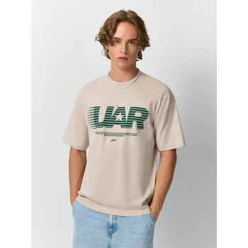 Pánské oblečení Tričko s potiskem - XXL - House - béžová - 186HC-08X