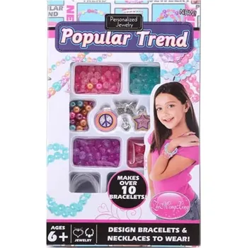 dětská sada na výrobu šperků Wiky Korálky výroba náramků s přívěskem DIY set
