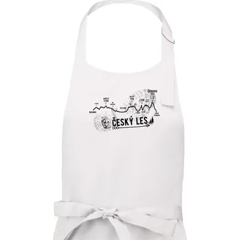 Kuchyňská zástěra Profil Český les - Dámská zástěra na vaření - Univerzální velikost ( Bílá )