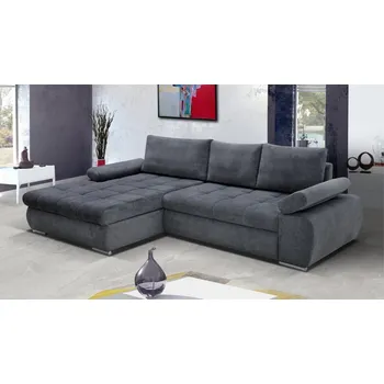 Obývací stěna Sedací souprava Brenda levá tmavě šedá