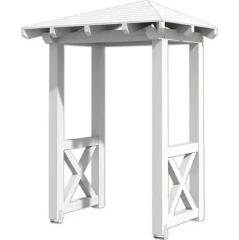 Stříška nad vchodové dveře Vchodová stříška Skanholz Wesel 4, 188x126 cm bílá