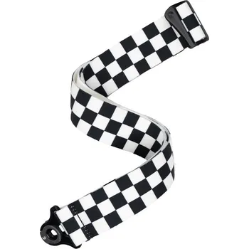 D'Addario Auto Lock Guitar Strap Skater Checkerboard + prodloužená záruka 3 roky