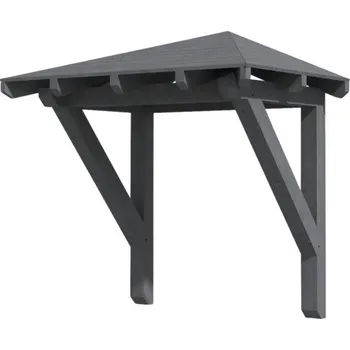 Stříška nad vchodové dveře Vchodová stříška Skanholz Wesel 1, 188x126 cm šedá