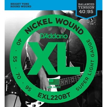 Struna pro kytaru a smyčcový nástroj D'Addario EXL220BT + prodloužená záruka 3 roky