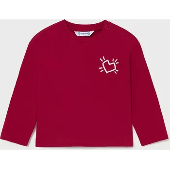 Kojenecké tričko s dlouhým rukávem Mayoral 2079.4H.Baby.9BYA červená 33X, vel. 92
