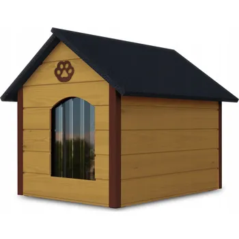 Bouda pro psa JAKS Psí bouda se závěsem Velikost: XL, Varianty: horčicová, hnedé rohy