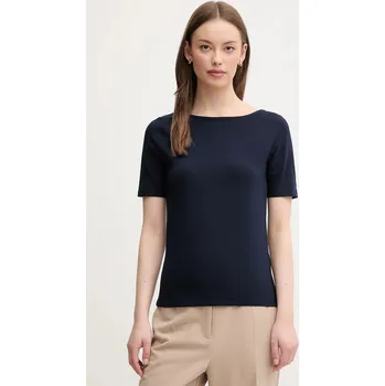 Dámské tričko Tričko United Colors of Benetton dámské, tmavomodrá barva, 3FJHD109K 59X, vel. S