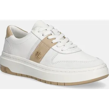 Dámské tenisky Kožené tenisky Lauren Ralph Lauren Harlie 802974377002.100 bílá 00X, EUR 39