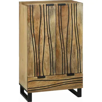 Organizace kuchyně Vysoký skříň Hnědá 60 x 33 x 100 cm masivní mangovníkové dřevo