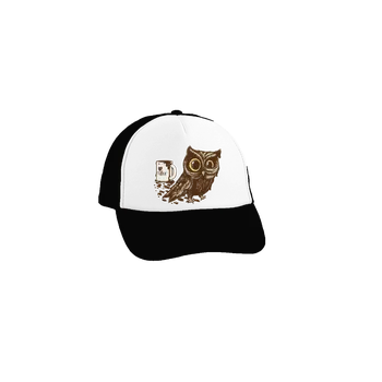 Kšiltovka Bastard Sova na kofeinu kšiltovka truckerka Black cap