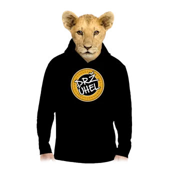 Chlapecká mikina Bastard Drž úhel dětská mikina klokanka Black