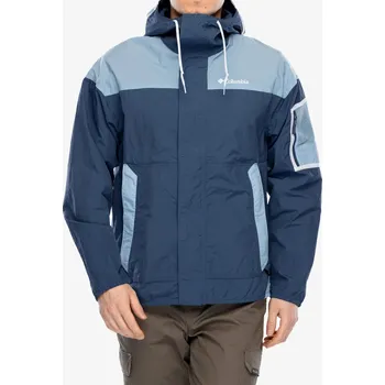Pánská móda Pánská větrovka Columbia CHALLENGER II WINDBREAKER M Modrá, Světle modrá, Bílá