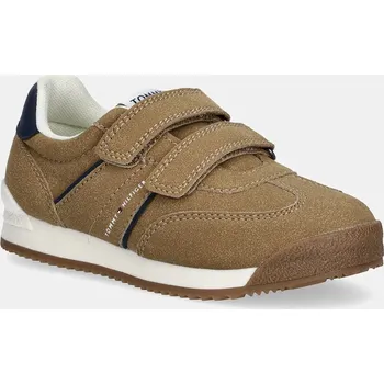 Chlapecké tenisky Dětské tenisky Tommy Hilfiger T1X9.34103.20.29 hnědá 88X, EUR 21
