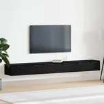 Nástěnná skříň se zásuvkou 2 pcs Černý dub 102 x 30 x 20 cm