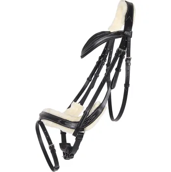 Anatomická uzdečka QHP Ontario, černá, Cob
