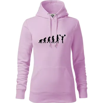 Dámská mikina Evolution cheerleading - roztleskávačka - Mikina dámská Cape s kapucí - XS ( Orchid )
