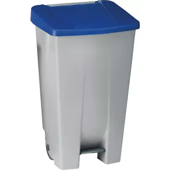Odpadkový koš Odpadkový koš nášlapný Gastro 120 l, šedá/modrá
