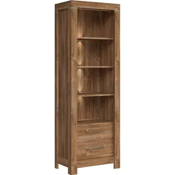 regál Regál Gent - Black Red White - BRW Dub Stirling 68x201 cm