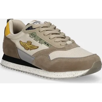 Pánské tenisky Tenisky Aeronautica Militare SNEAKERS pánské, béžová barva, 252SC0288UCT03545 252SC0288UCT03545.94700 80X, EUR 40