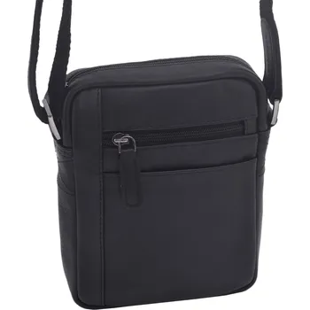 Kabelka Mercucio Pánské kožené crossbody černá nappa 250840