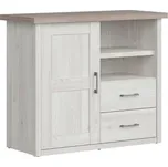 Komoda Luca Baby - Black Red White - BRW Modřín Sibiu Světlý / Dub Sonoma Tmavý 106.5x89.5 cm