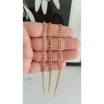 Řetízek Pánský pozlacený ocelový řetízek figaro 0,4 cm, 50 cm