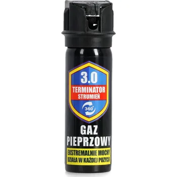 Obranný sprej Pepřový sprej Terminator 3.0 360° strumień 50 ml