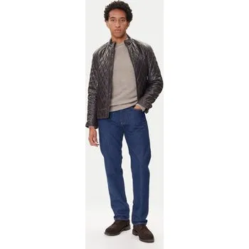 JOOP! Kožená bunda 17 Boys 1500150 80000851 Hnědá Regular Fit 48