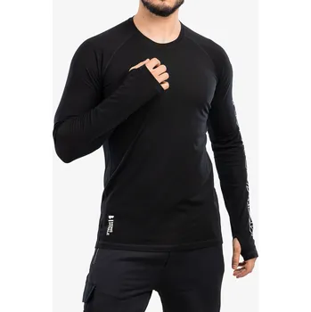 Pánská mikina Termoaktivní mikina Mons Royale Temple Tech LS - black