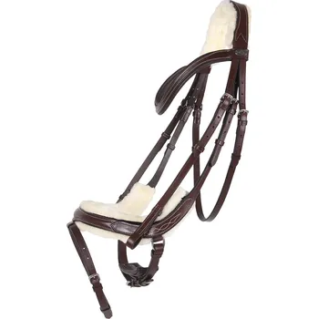 Anatomická uzdečka QHP Ontario, hnědá, Full