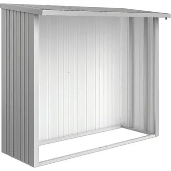 Dřevník Zadní stěna pro přístřešek na dřevo Biohort WoodStock 230 stříbrná