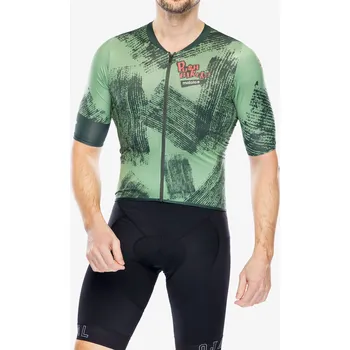 cyklistický dres Cyklotriko Maloja Pushbikers Aero 1/2 - pastel clover