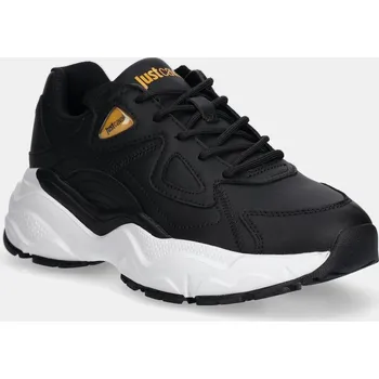 Dámské tenisky Kožené tenisky Just Cavalli dámské, černá barva, 79RA3SL1ZPB48899 99X, EUR 41