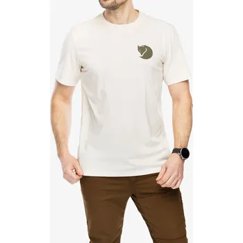 Pánské tričko Tričko s potiskem Fjallraven Walk With Nature T-shirt - chalk white