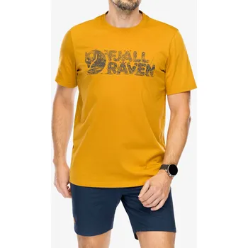 Pánské tričko Bavlněné tričko Fjallraven Lush Logo T-shirt - acorn