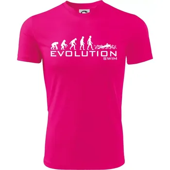 Chlapecké tričko Evoluce Swim - Dětské triko sportovní (dresovina) - 146 cm/10 let ( Neon Pink )