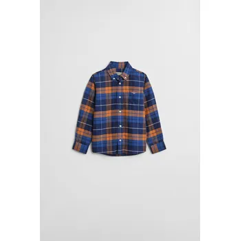 Dívčí košile KOŠILE GANT OXFORD CHECKED SHIRT ORANGE BRONZE