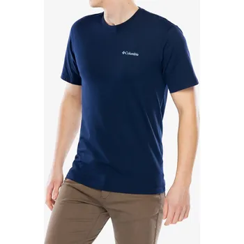 Tričko s potiskem Columbia North Cascades Short Sleeve Tee - collegiate navy/pasteled