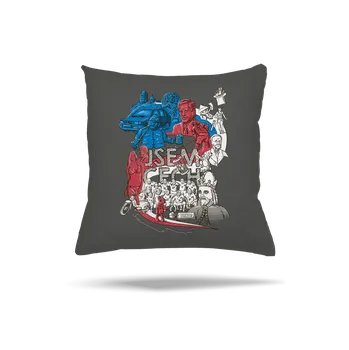 Polštář Bastard Jsem Čech polštář Gray Pol