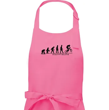 Kuchyňská zástěra Evolution Downhill - Pánská zástěra na vaření - Univerzální velikost ( Růžová )