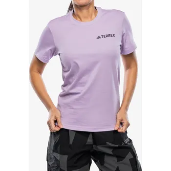 Dámské tričko s potiskem adidas TERREX Graphic T-Shirt - powder plum