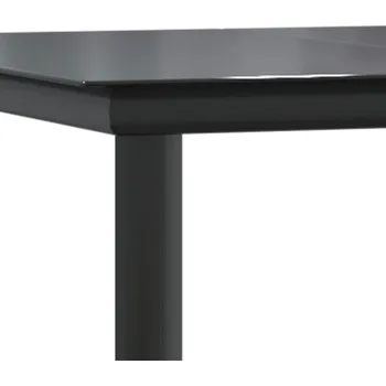 Zahradní sestava 5dílný zahradní jídelní set s poduškami černý polyratan