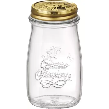 Sklenice Zavařovací sklenice Bormioli Rocco Quattro Stagioni 200 ml, průměr víčka 56 mm, zlaté