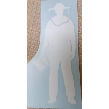 samolepka Samolepka muž s kuřákem - bílá