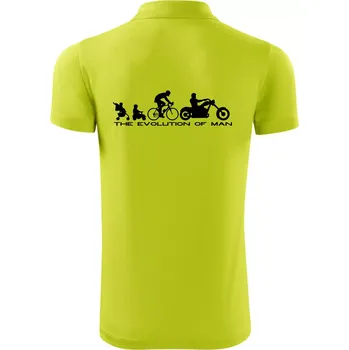 Pánská košile Evolution of man (Chopper) - Polokošile Victory sportovní (dresovina) - 2XL ( Limetková )