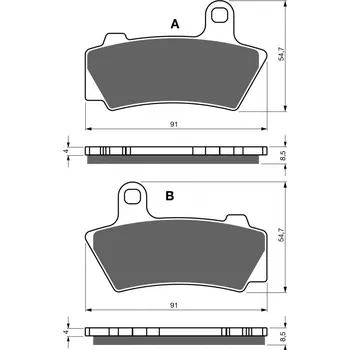 Autodíl Brzdové destičky GOLDFREN 446 S33 STREET FRONT