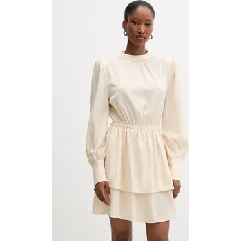 Dámské šaty Šaty Silvian Heach FAYIUM béžová barva, mini, GPA25322VE 01X, vel. 34