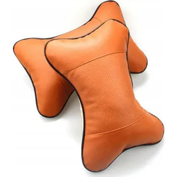 Polštář Polštář na opěrku hlavy do auta, hnědý