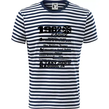 Pánské tričko 1962 v kostce - Triko na vodu - XS ( Prouhovaná )